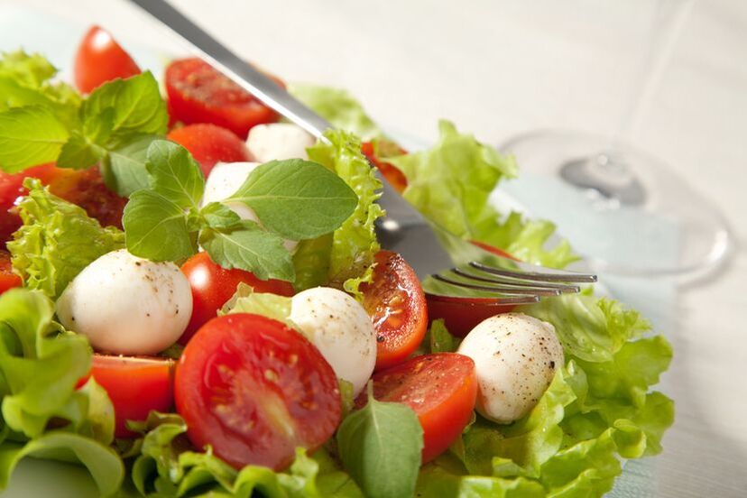 Gemüsesalat für die Dukan-Diät